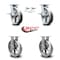 Service Caster 8 Inch Kingpinless V Groove Semi Steel Caster Brake & Swivel Locks 2 Rigid, 2PK SCC-KP30S820-VGR-SLB-BSL-2-R-2 - alternate 3